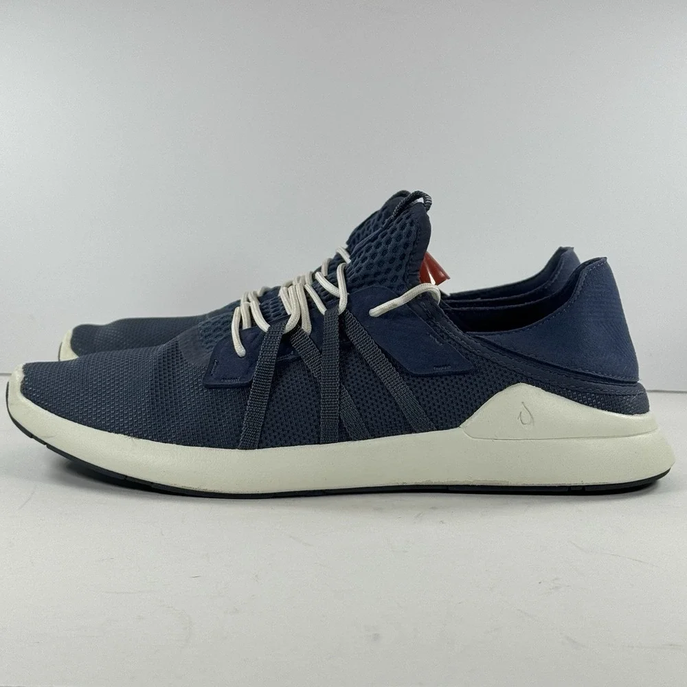 Olukai Holo Navy‎ Mesh Boat Athletic Running Walking Shoes Beach Men's Size 11.5